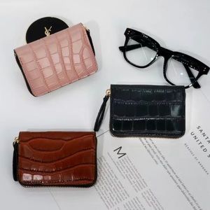 Genuine Leather Unisex Simple Multi-Card Holder, Business Card Coin Purse